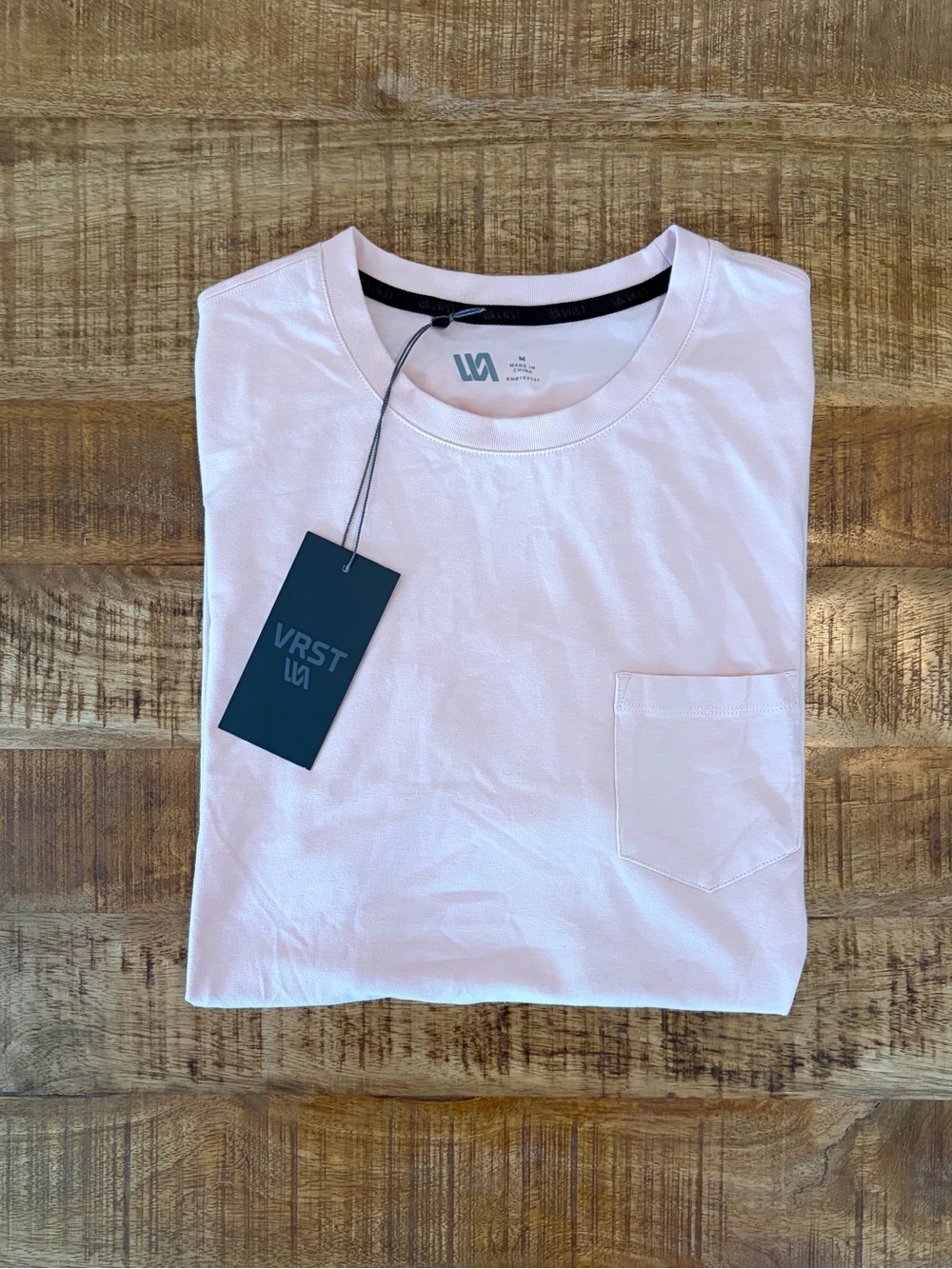 NWT VRST Essential Pocket Tee Light Pink